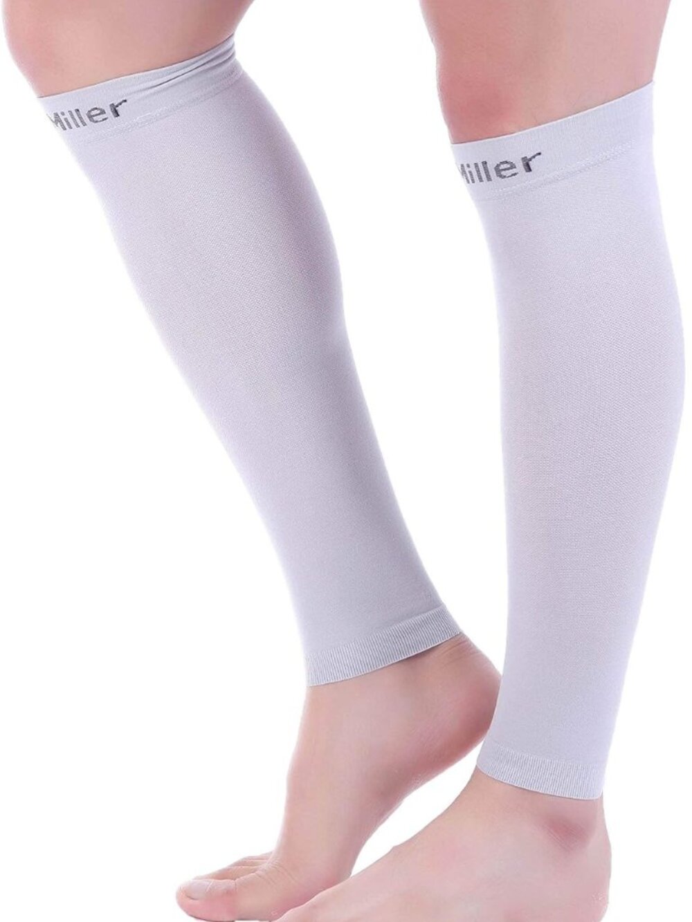 Doc Miller Compression Calf Compression Sleeve, 1 Pair, Grey